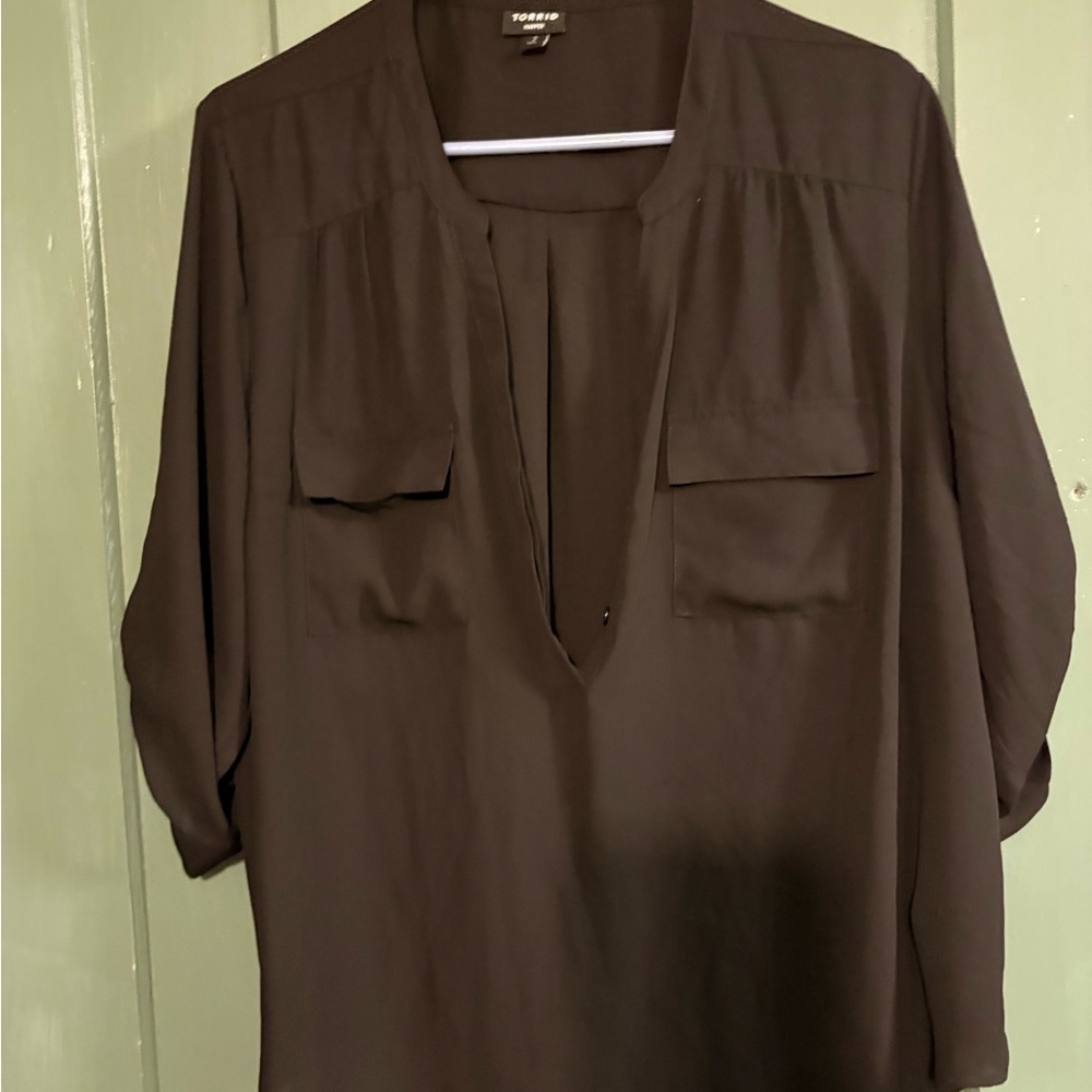 Torrid Dark Brown Blouse